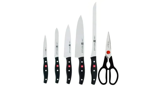 Zwilling Twin Pollux set 5 coltelli + forbici nero