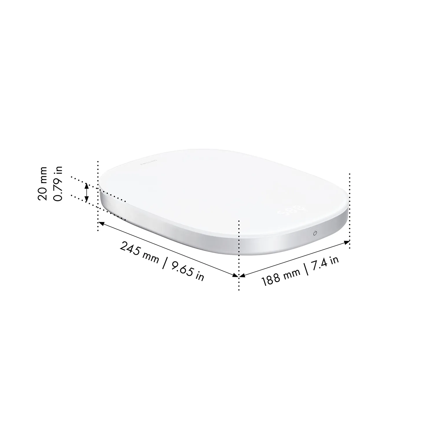 Zwilling Enfinigy bilancia cucina digitale 10 kg argento