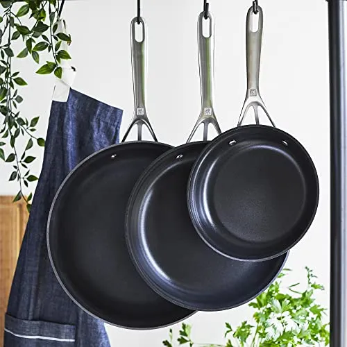 Zwilling Motion Set 3 Padelle Antiaderenti Nero Alluminio