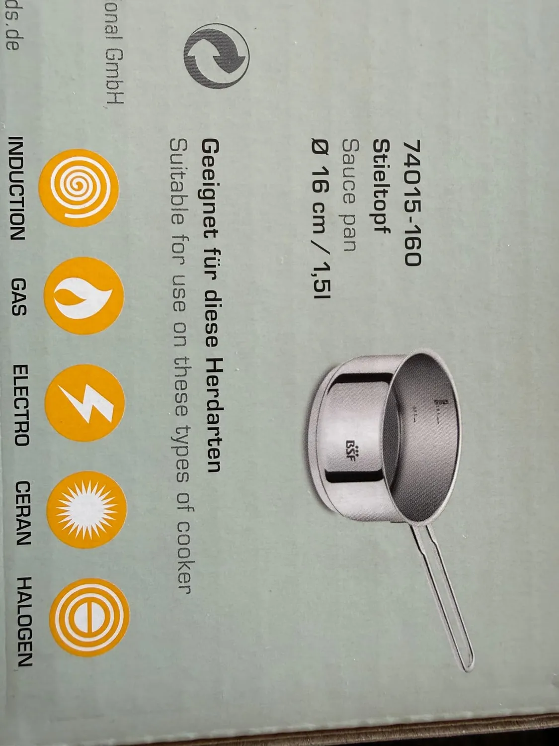 Zwilling Bordeaux pentola inox 16 cm 1,5 L senza coperchio