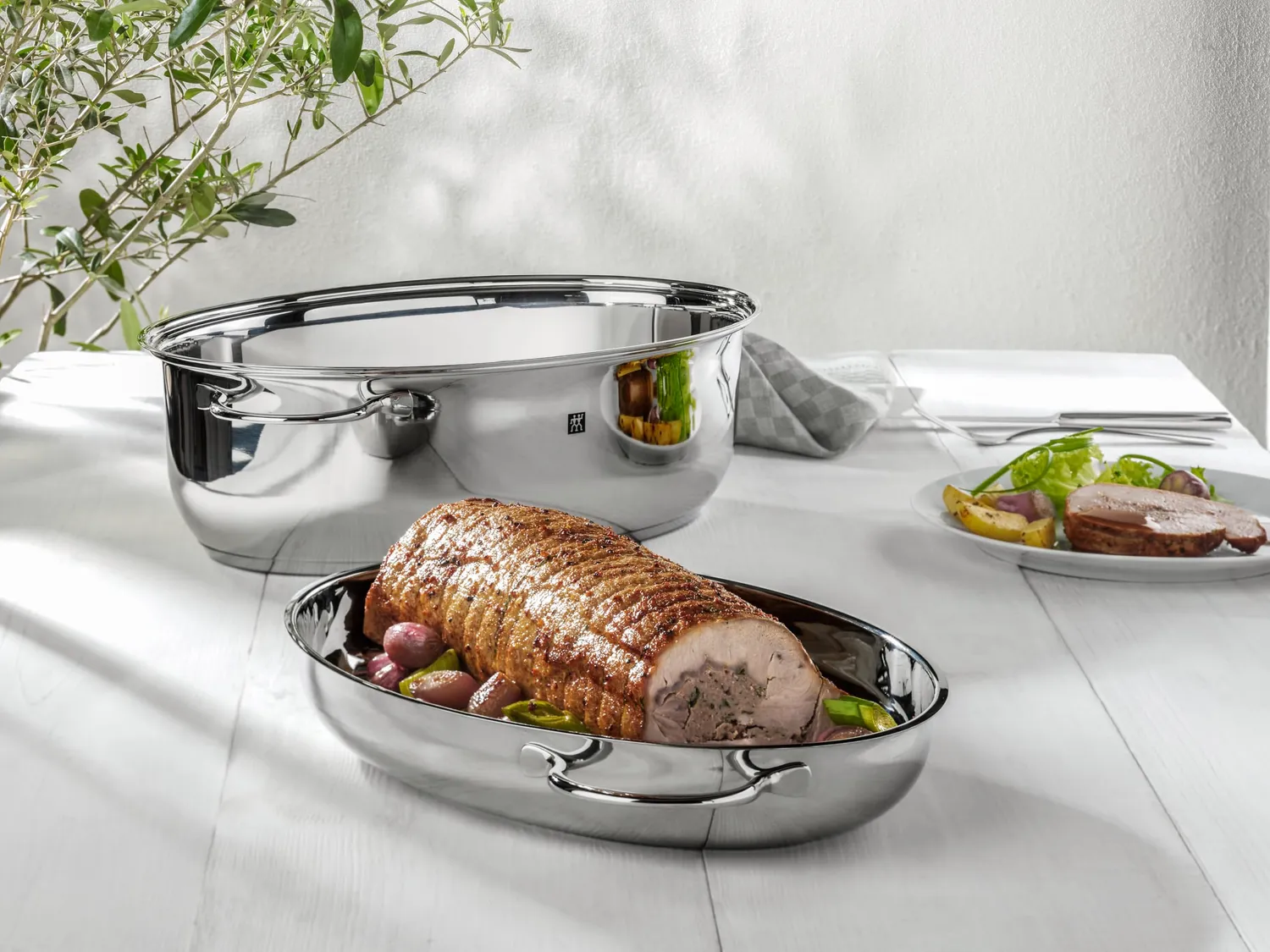 Zwilling Plus rostiera 38 cm 8,5 l acciaio induzione