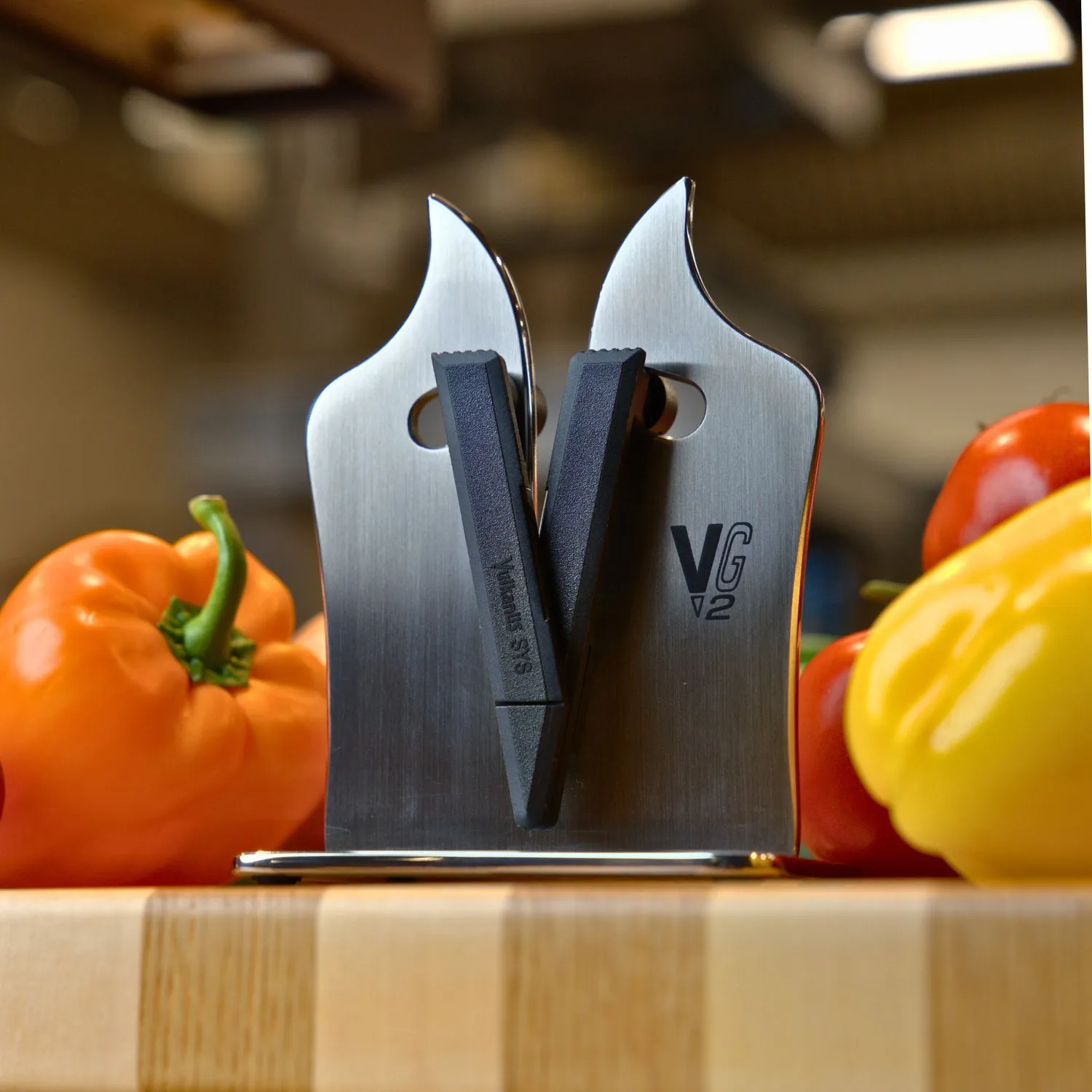 Vulkanus VG2 Professional Affilacoltelli Acciaio Inox