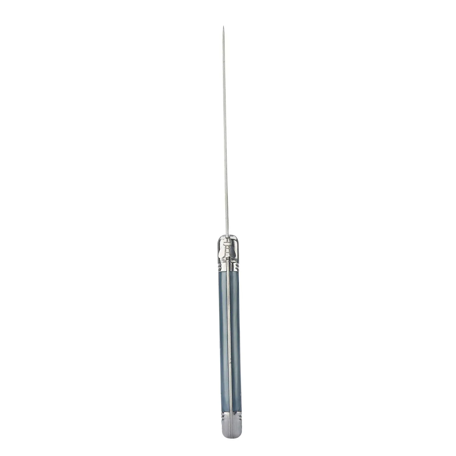 Laguiole set 6 coltelli bistecca grigi ceppo pino acciaio