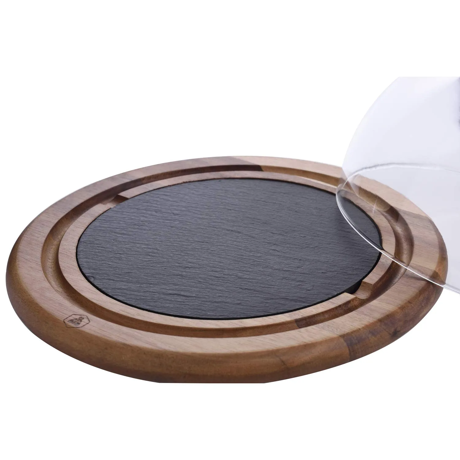 Laguiole Campana Formaggi Vetro Legno Ardesia 25 cm