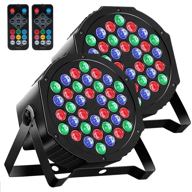 MOSFiATA fari par led RGB 2 pezzi DMX festa