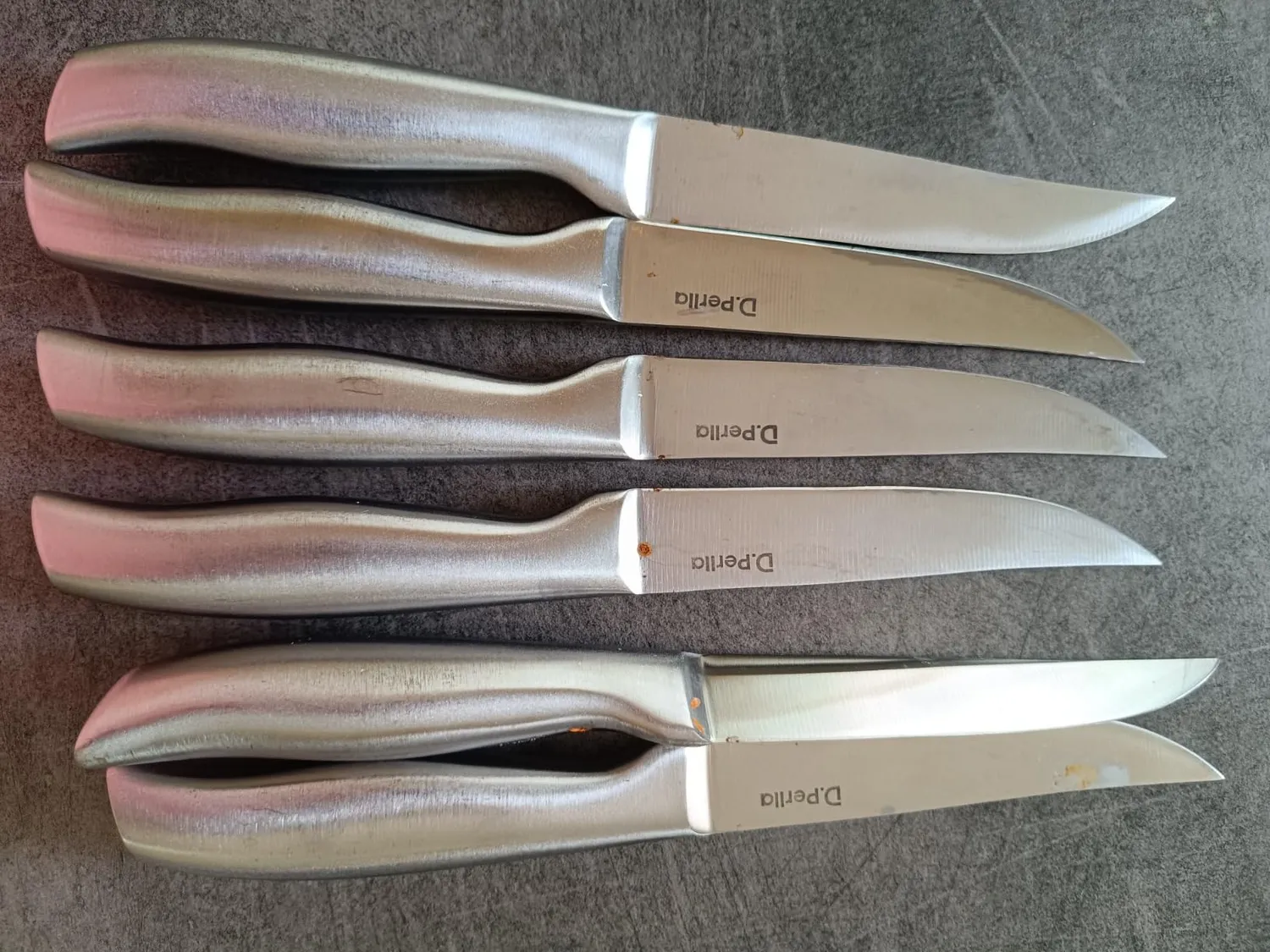D.Perlla coltelli bistecca 6 pezzi lama liscia inox