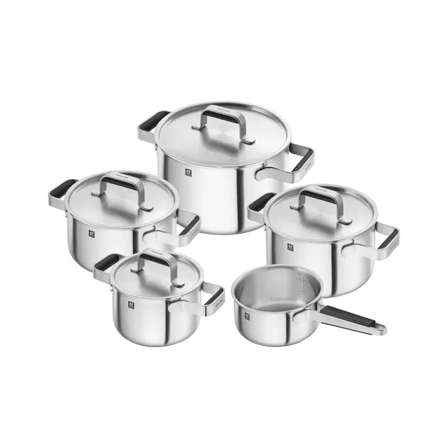 Zwilling Pure Set Pentole 5 Pezzi Acciaio Inox Argento