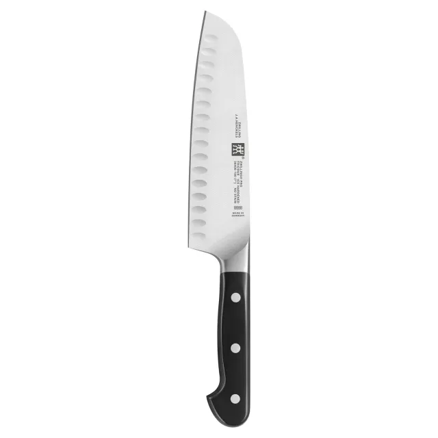 Zwilling Pro coltello santoku 18 cm alveolato inox