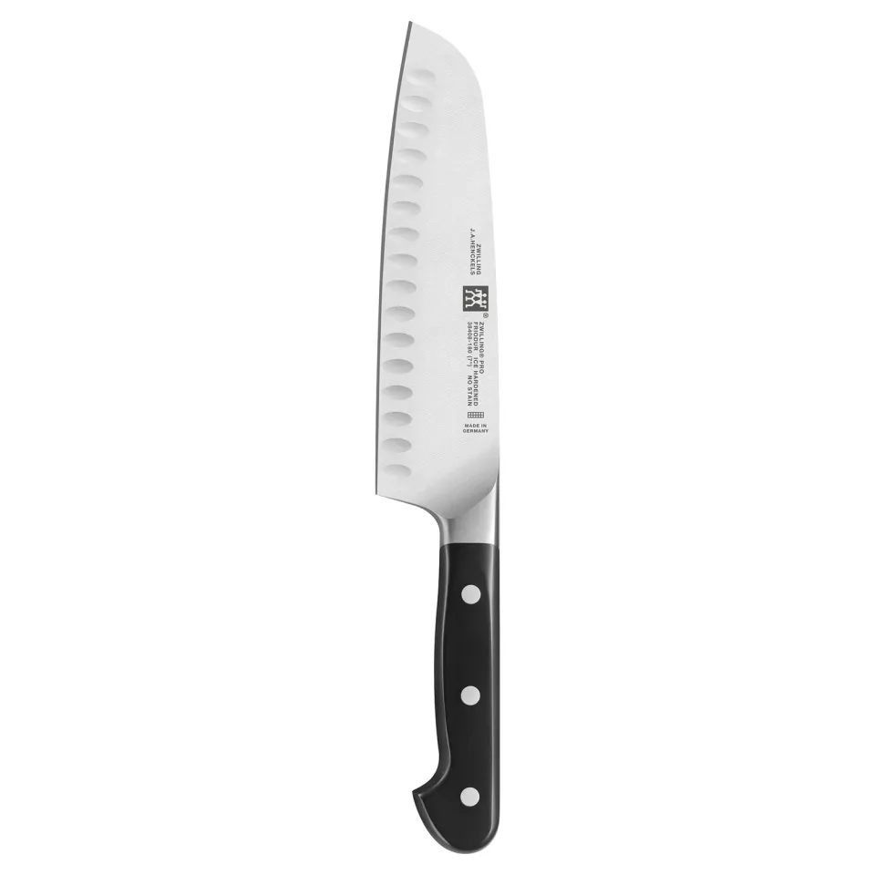 Zwilling Pro coltello santoku 18 cm alveolato inox