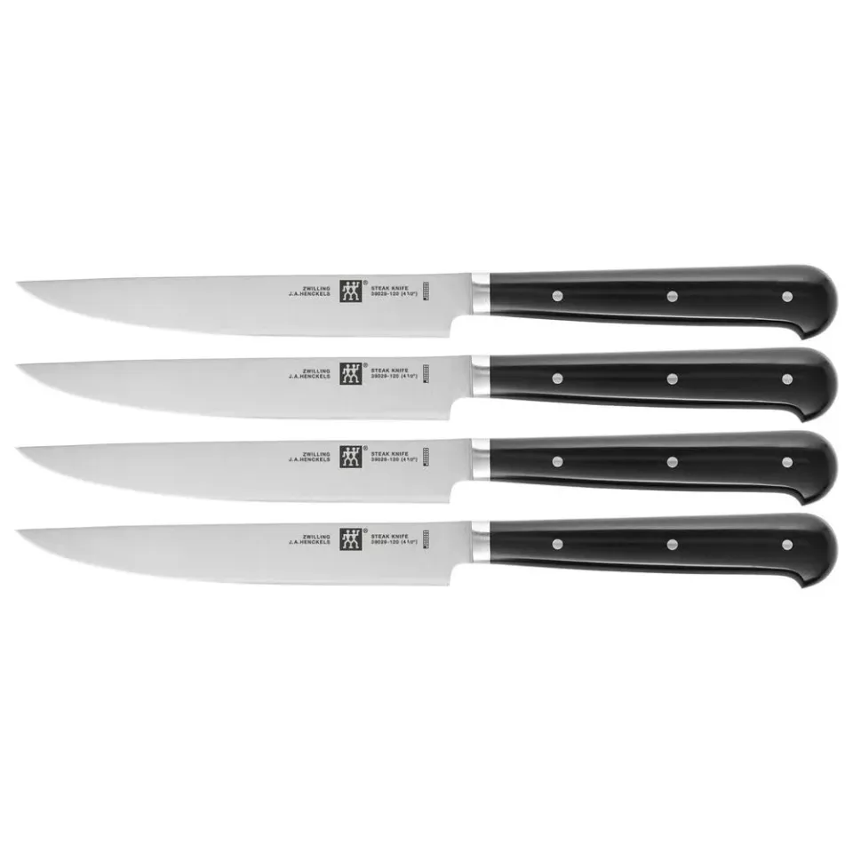 Zwilling 39029-000 set 4 coltelli da bistecca 12 cm inox