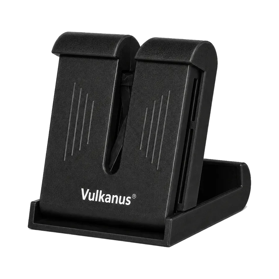 Vulkanus Basic Affilacoltelli Tascabile Nero Pieghevole