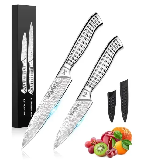 MOSFiATA set coltelli cucina 2 pezzi manico inox