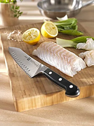 Zwilling coltello santoku alveolato acciaio inox