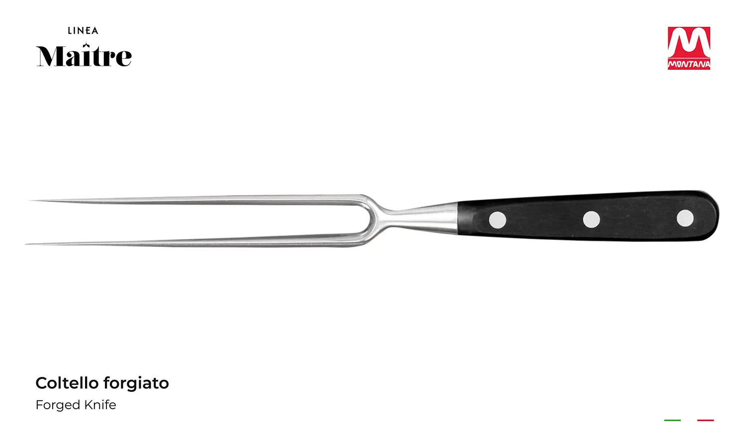Montana Maitre forchettone forgiato 30 cm acciaio azoto