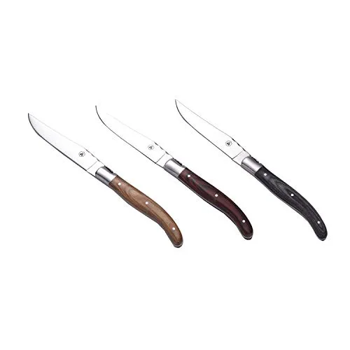 Laguiole en Aubrac set 6 coltelli bistecca legno
