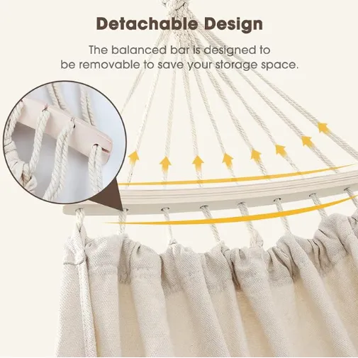 MOSFiATA Amaca Bianca Cotone 500lb con Nappe e Borsa