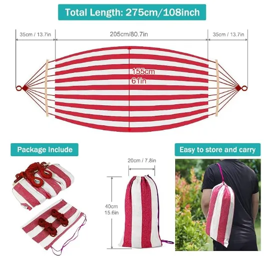 MOSFiATA amaca campeggio rossa 206x155 cm 250 kg