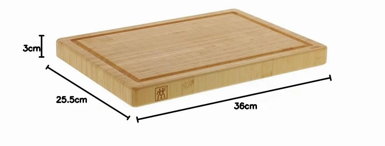 Zwilling 30772-100-0 Tagliere Bambu 36x26 cm Scanalato