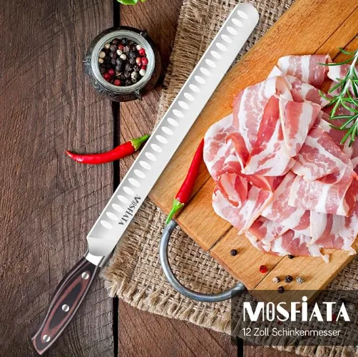 MOSFiATA coltello affettare 12 pollici acciaio tedesco