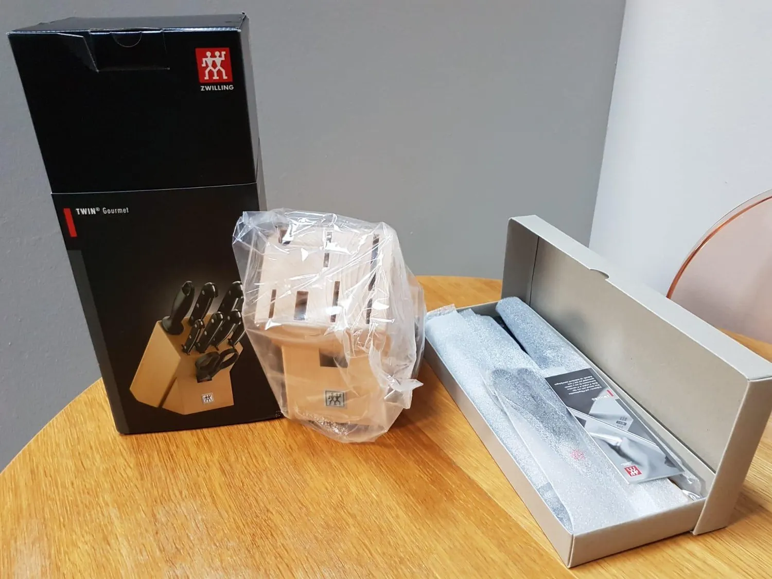 Zwilling Twin Gourmet Ceppo Coltelli 9 Pezzi Legno Forgiato