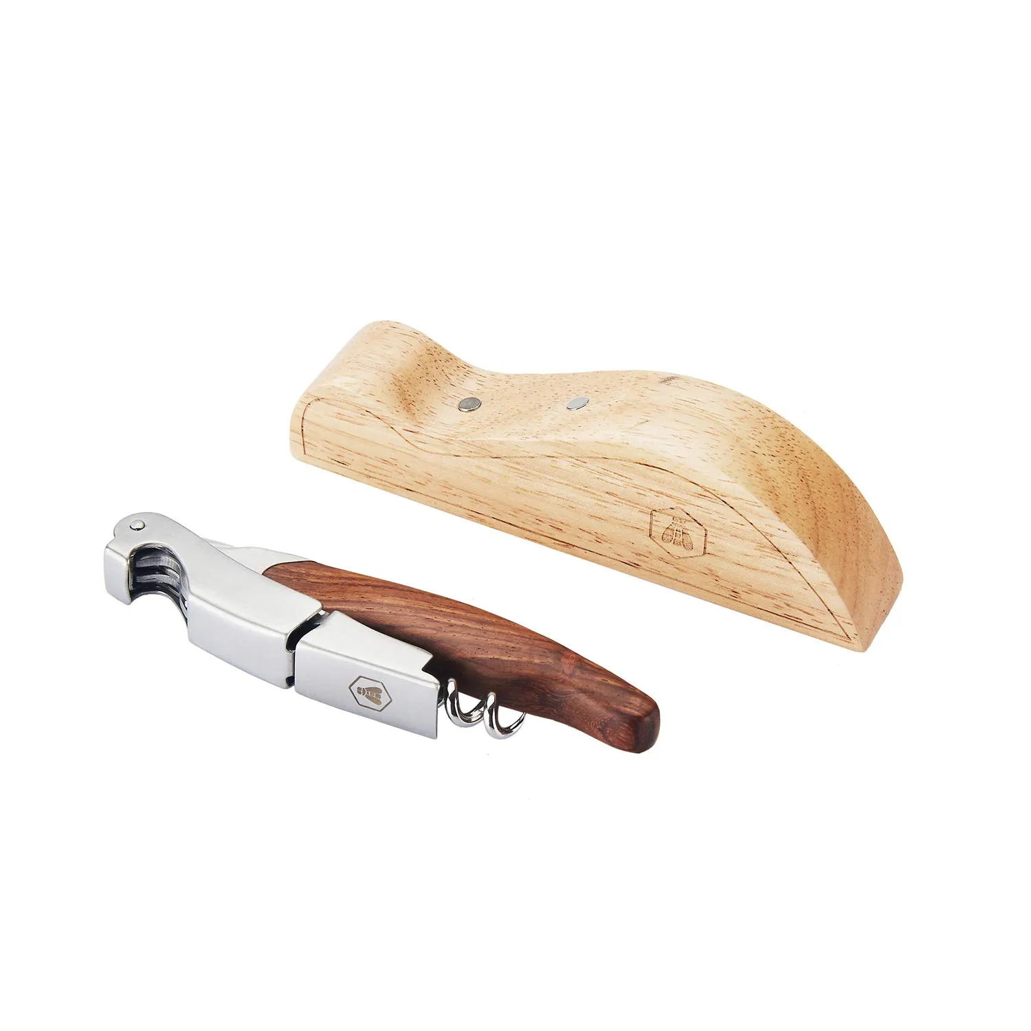 Laguiole en Aubrac sommelier doppia leva legno supporto