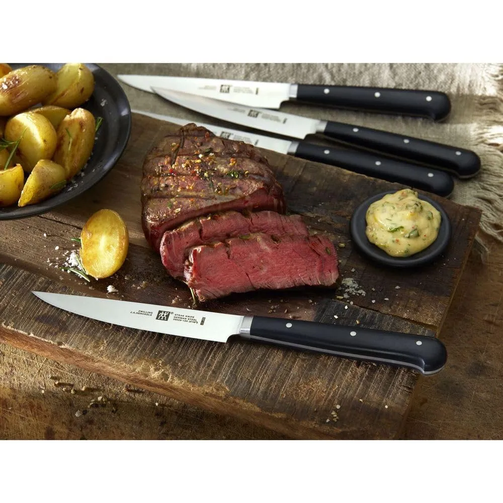 Zwilling 39029-000 set 4 coltelli da bistecca 12 cm inox