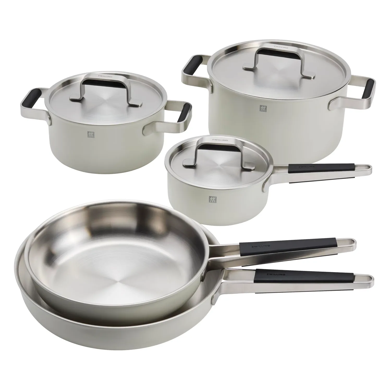 Zwilling Pure set pentole 6 pezzi avorio acciaio triplo strato