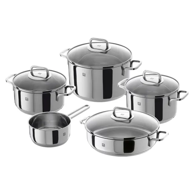 Zwilling Quadro batteria cucina 5 pezzi inox induzione