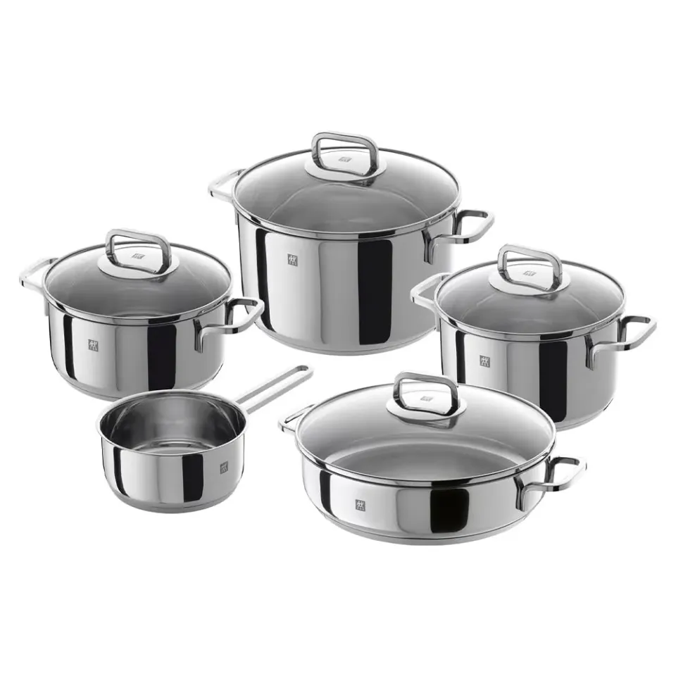 Zwilling Quadro batteria cucina 5 pezzi inox induzione