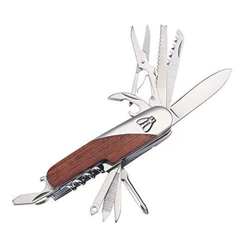 Laguiole coltello multifunzione 11 funzioni palissandro custodia pelle