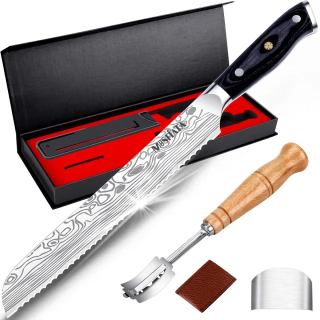 MOSFiATA coltello pane 8 pollici seghettato acciaio
