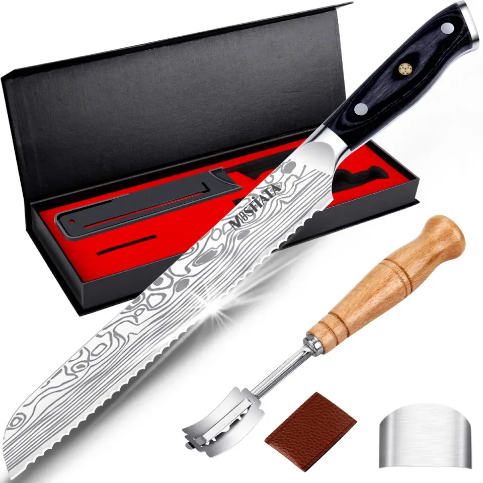 MOSFiATA coltello pane 8 pollici seghettato acciaio