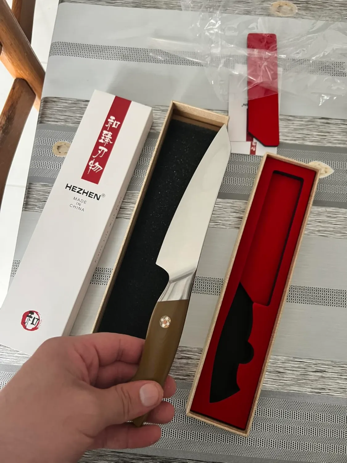 HEZHEN Damasco 14 cm coltello universale 67 strati