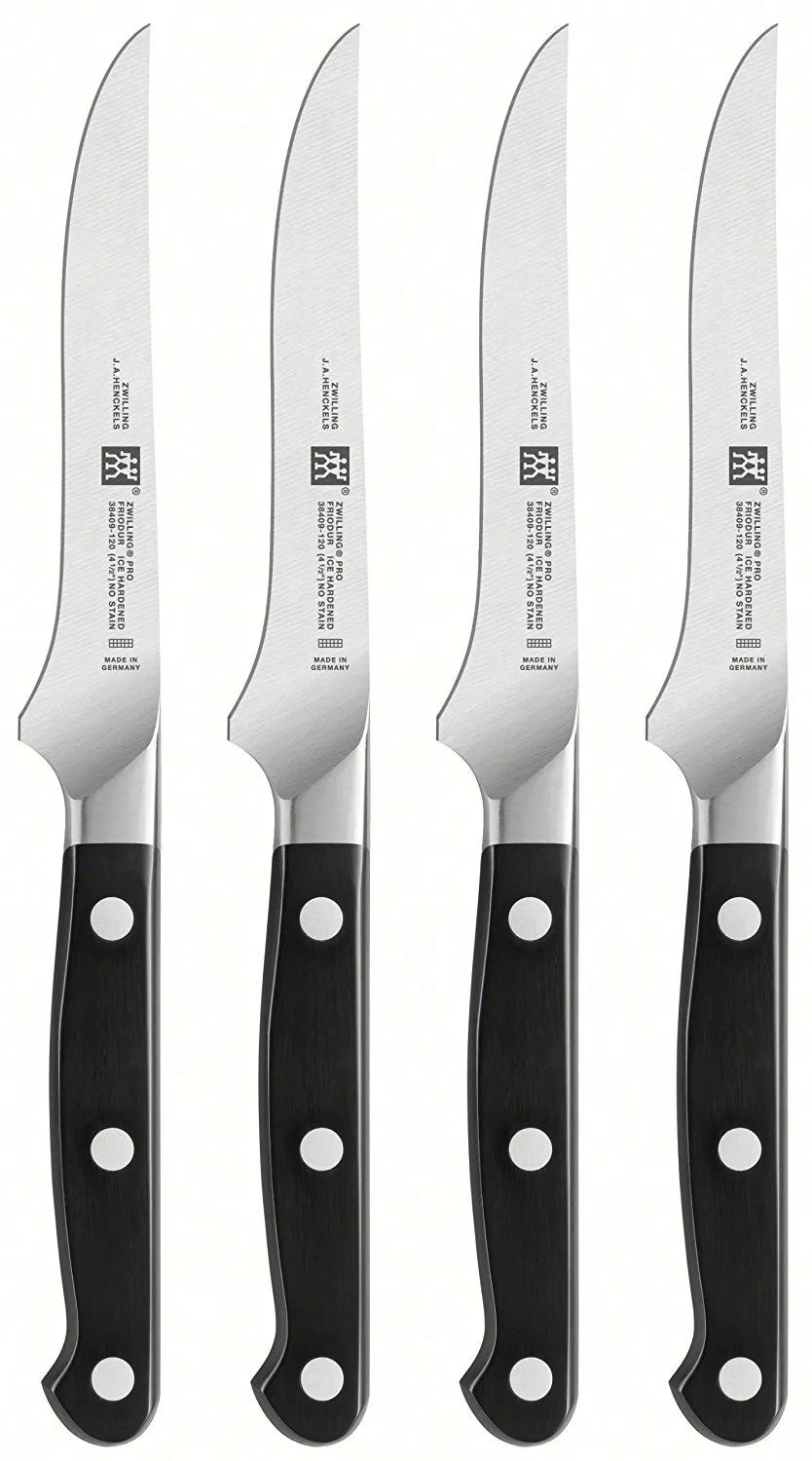 Zwilling set 4 coltelli bistecca 38430-002 manico tre rivetti