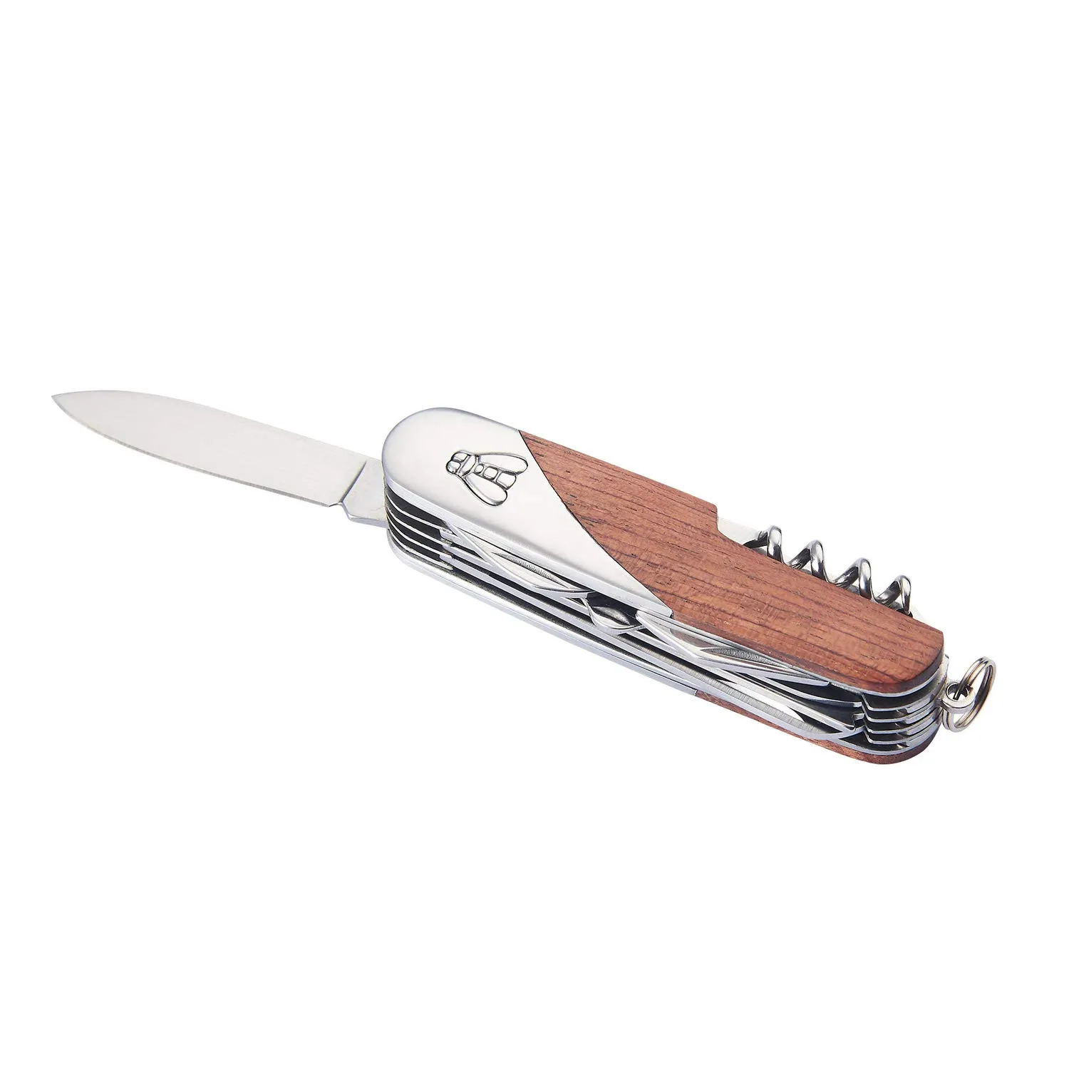 Laguiole coltello multifunzione 11 funzioni palissandro custodia pelle