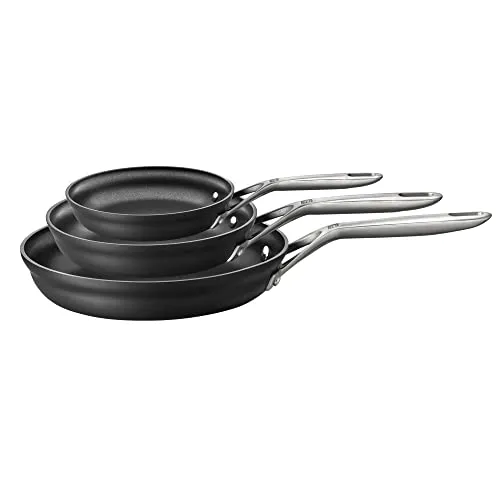 Zwilling Motion Set 3 Padelle Antiaderenti Nero Alluminio