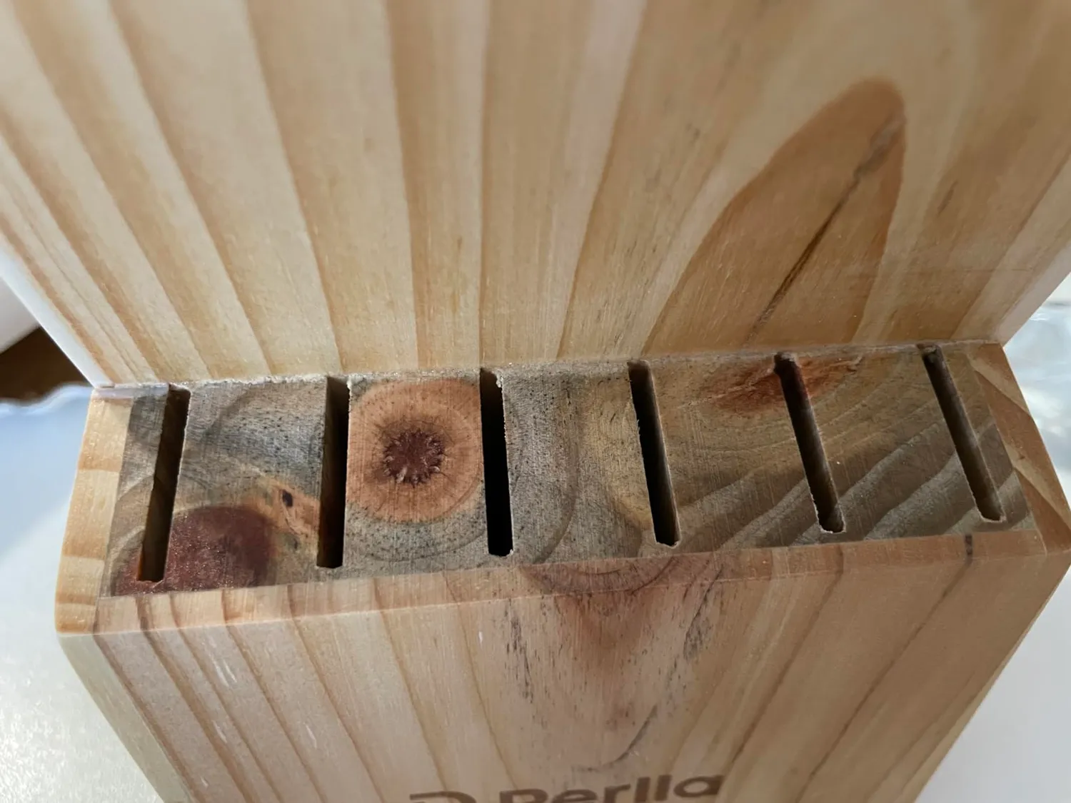 D.Perlla set coltelli 15 pezzi ceppo legno antiaderenti