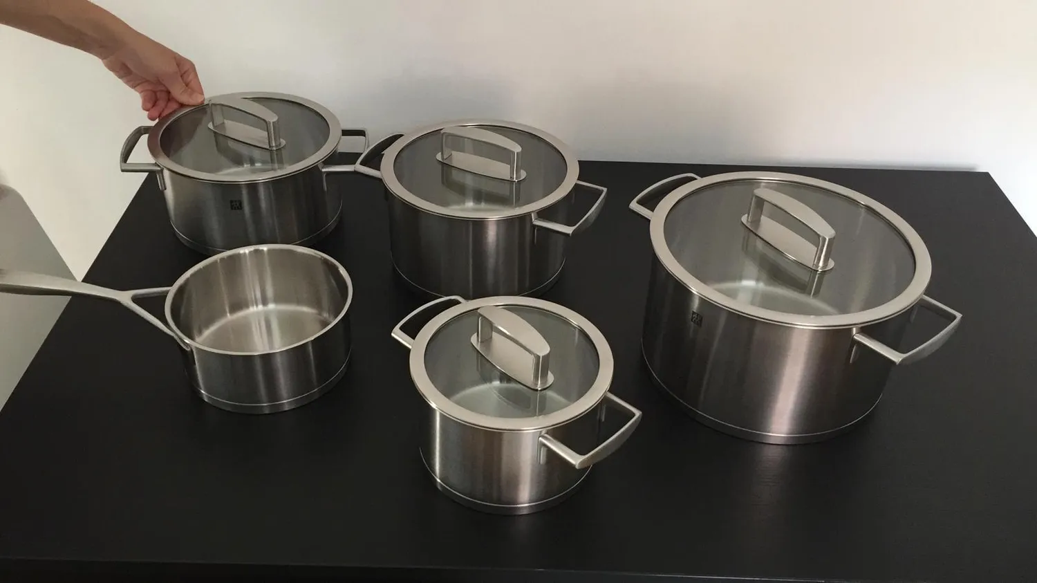 Zwilling Vitality Batteria Pentole 5 Pezzi Vetro Induzione