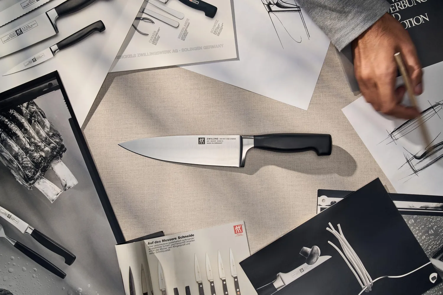 Zwilling Quattro Stelle 40 Anni coltello cucina 18 cm