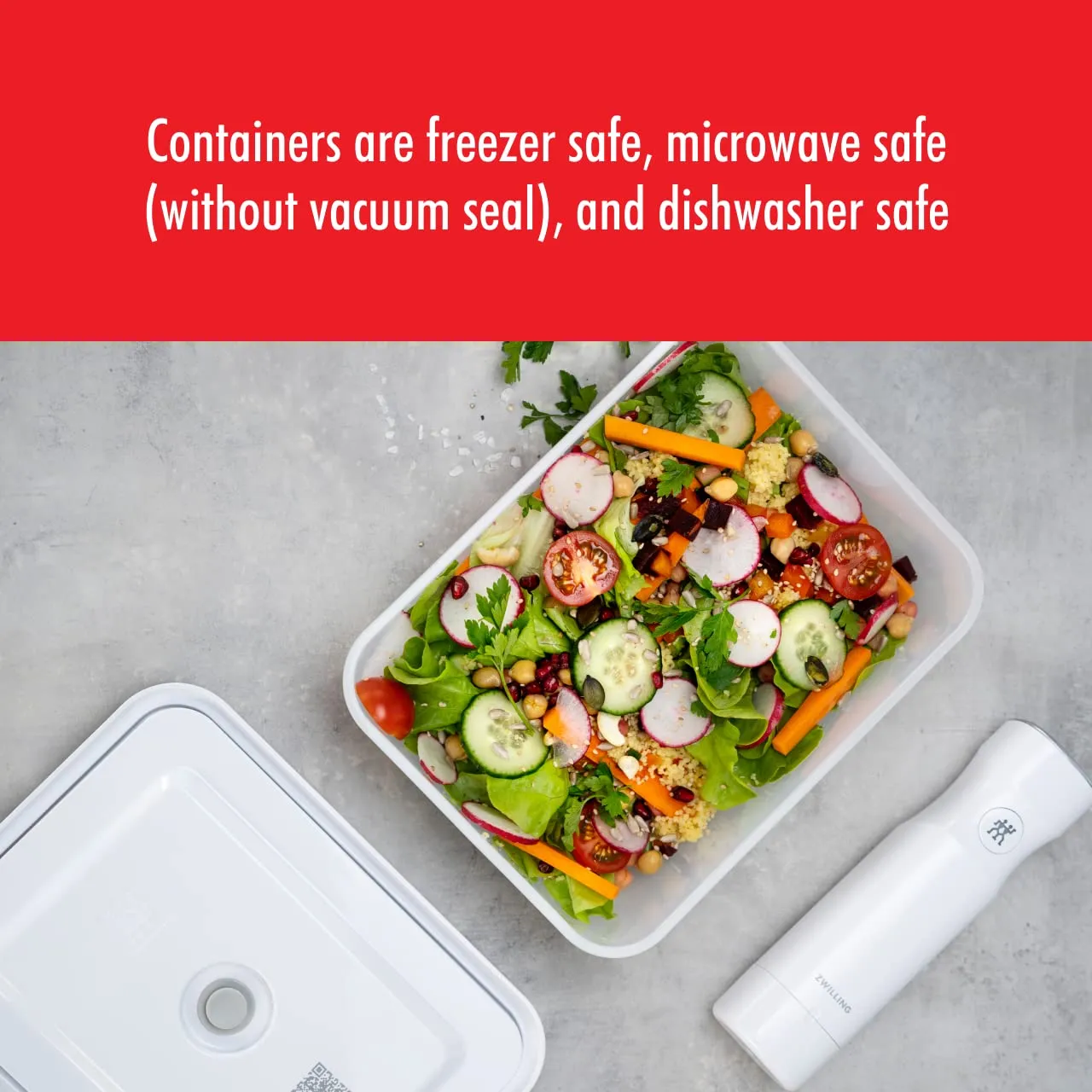 Zwilling Fresh & Save contenitore sottovuoto medio grigio