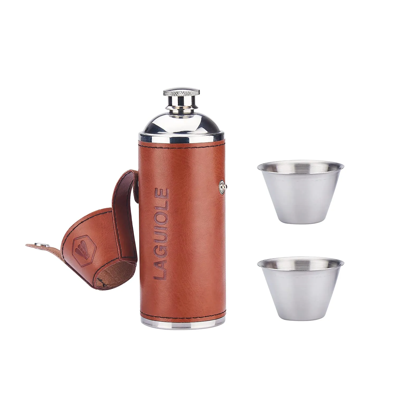 Laguiole en Aubrac fiaschetta 235 ml marrone 2 bicchieri