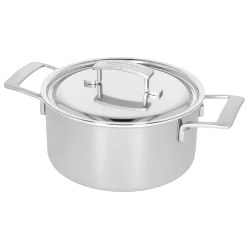 Demeyere Industry 5 pentola bassa 4 litri acciaio inox