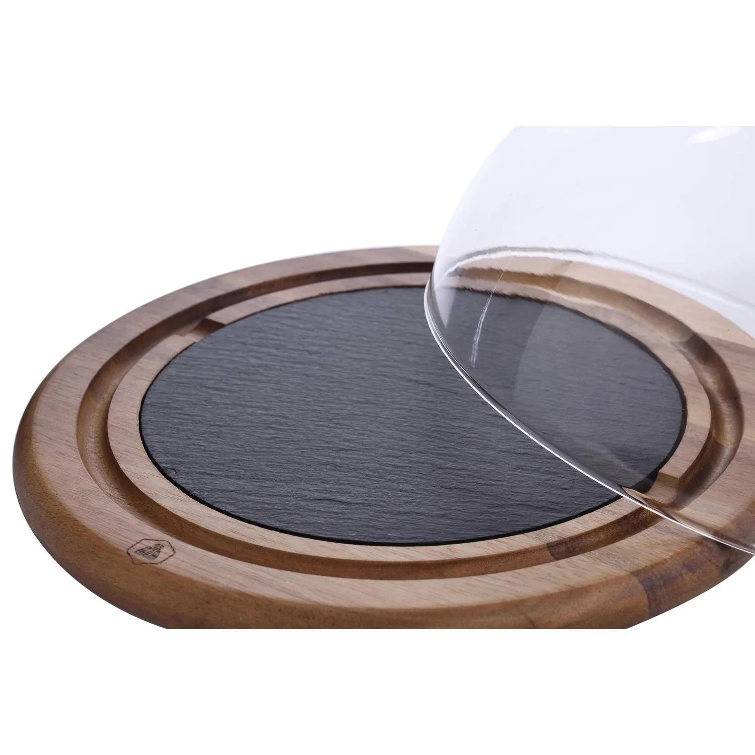 Laguiole Campana Formaggi Vetro Legno Ardesia 25 cm