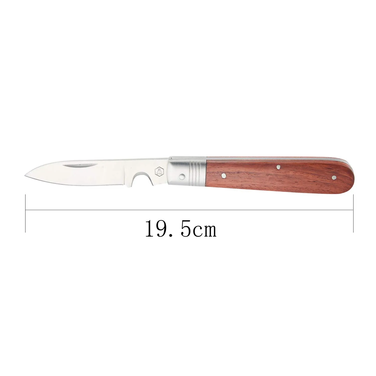 Laguiole coltello elettricista palissandro 19,5 cm custodia pelle