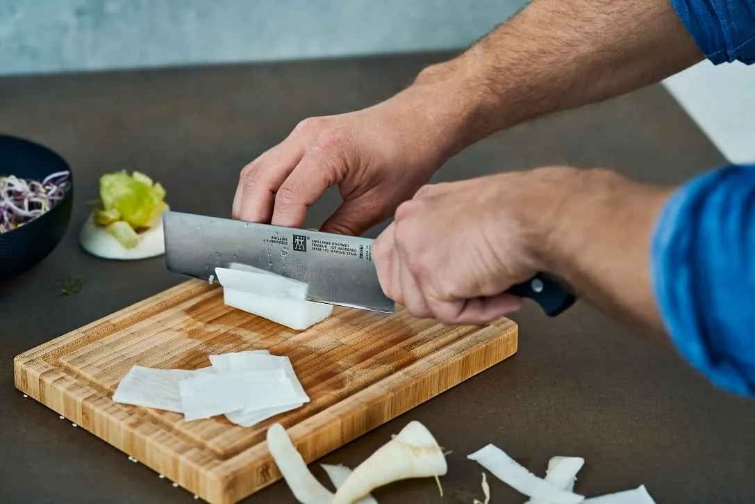 Zwilling Gourmet Coltello Nakiri 17 cm Nero Acciaio