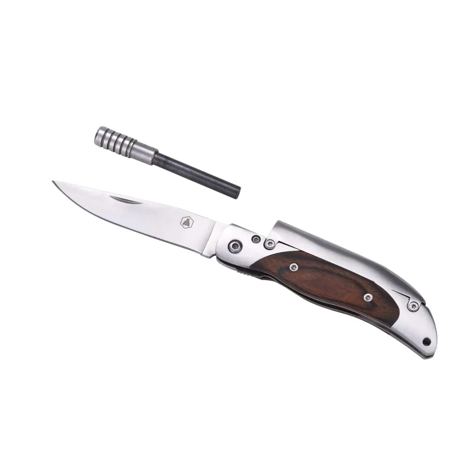 Laguiole en Aubrac coltellino tascabile 7 cm palissandro focaia
