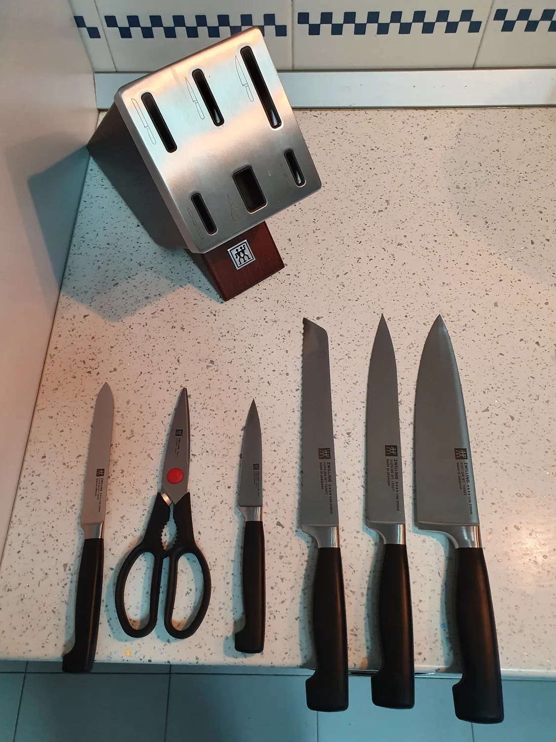 Zwilling Four Star SharpBlock ceppo coltelli 7 pz nero