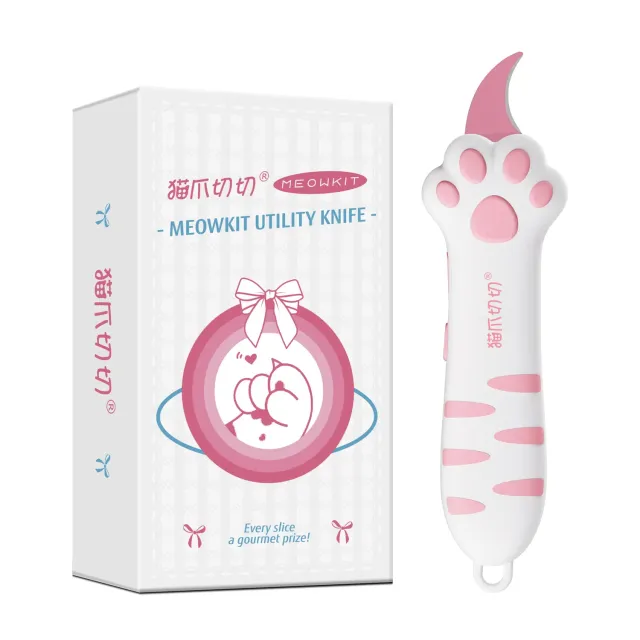 MEOWKIT Cutter Zampa Gatto Rosa Taglierino Mini