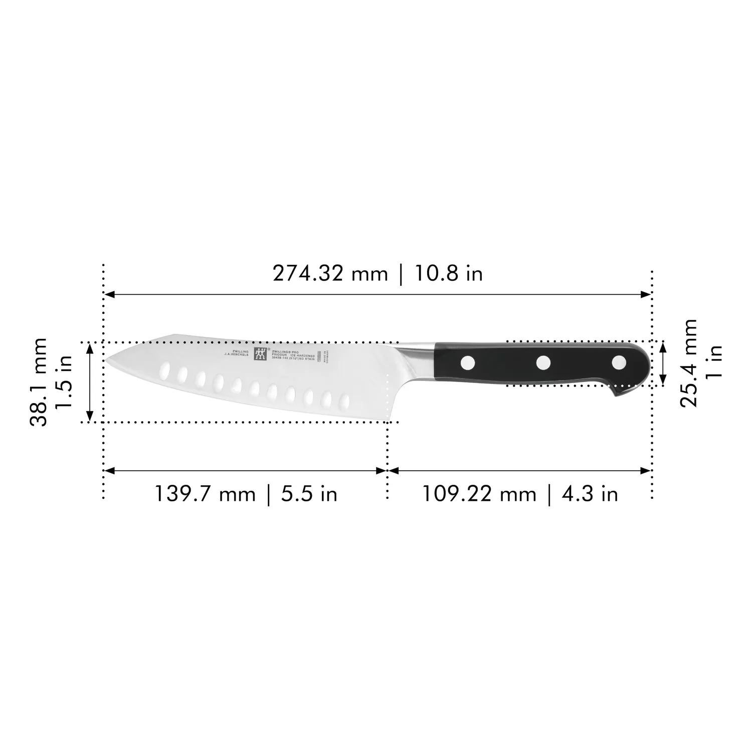 Zwilling Pro Coltello Santoku 14 cm Forgiato