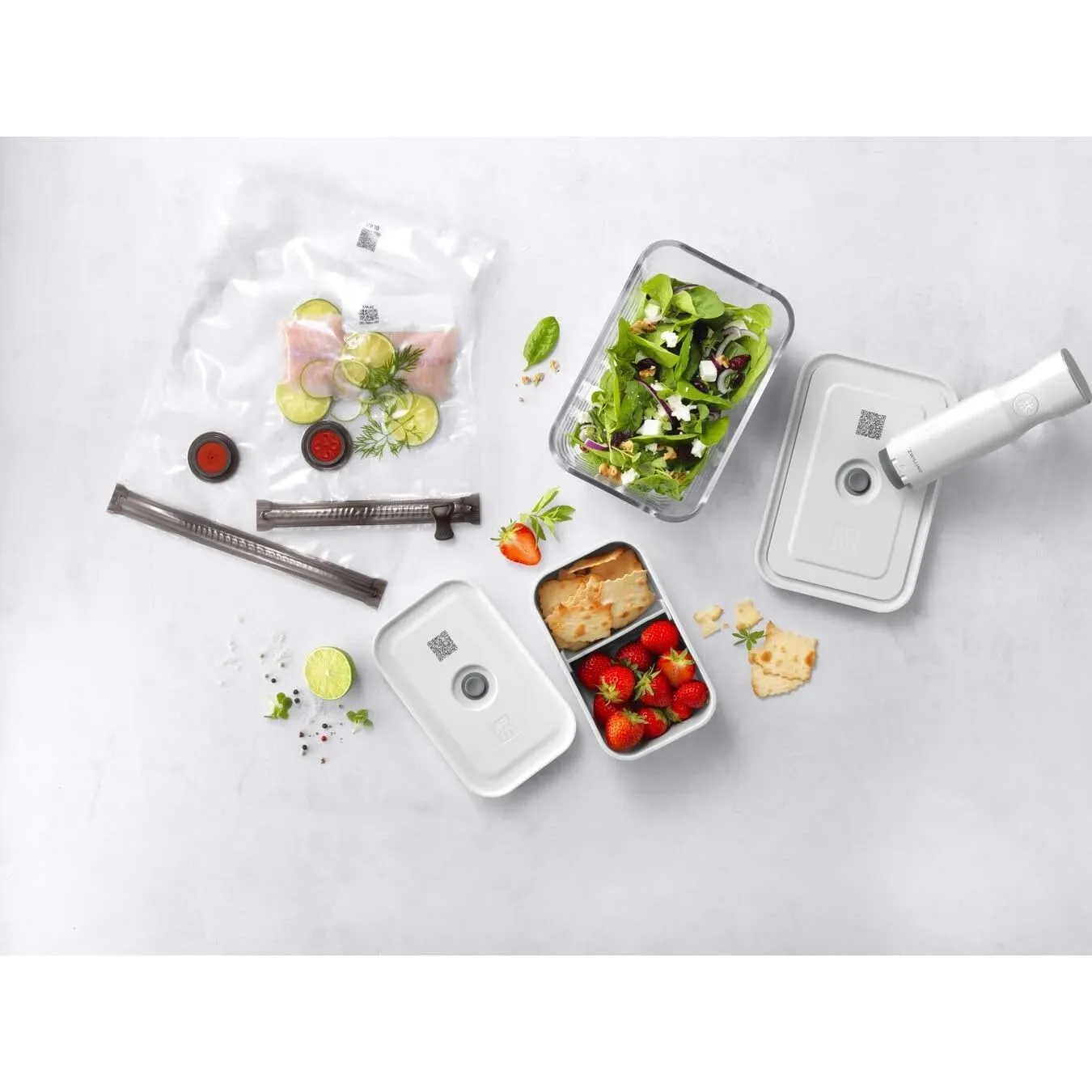 Zwilling Fresh & Save set sottovuoto vetro 7 pezzi borosilicato